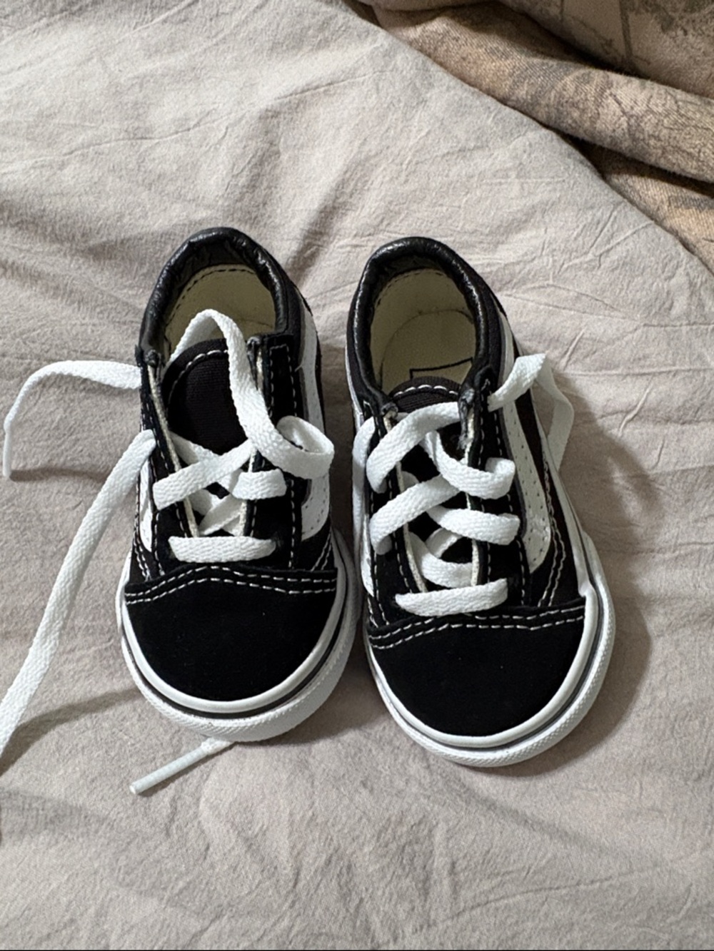 Classic Black and White Kids Sneakers